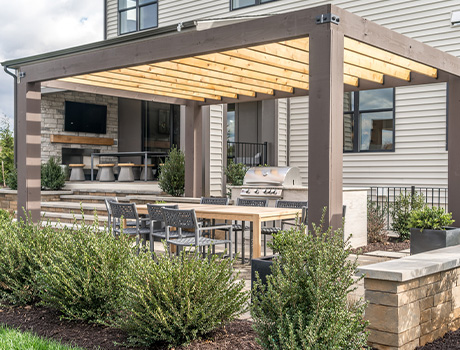 Création d'ossature de pergola en métal sur mesure près de Valenciennes