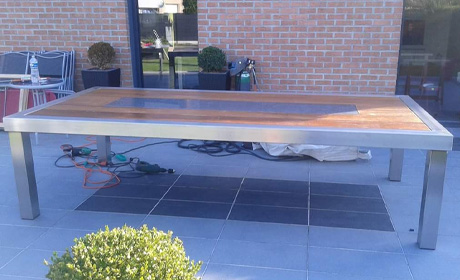 Fabrication d'une table en métal sur mesure près de Valenciennes